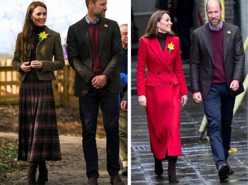 Kate Middleton ha llevado un significativo narciso amarillo en la solapa.