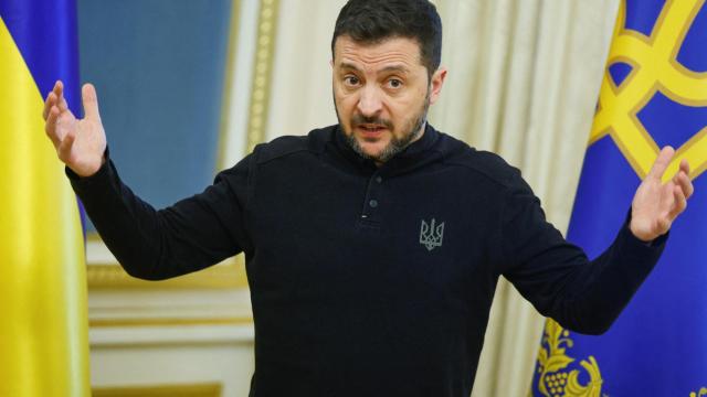 El presidente de Ucrania, Volodímir Zelenski.