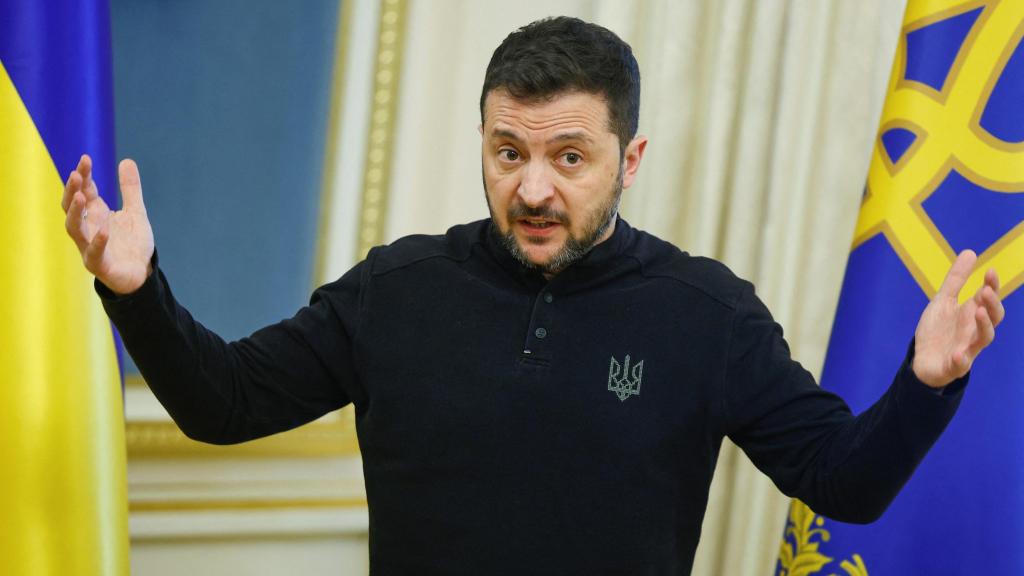 El presidente de Ucrania, Volodímir Zelenski.