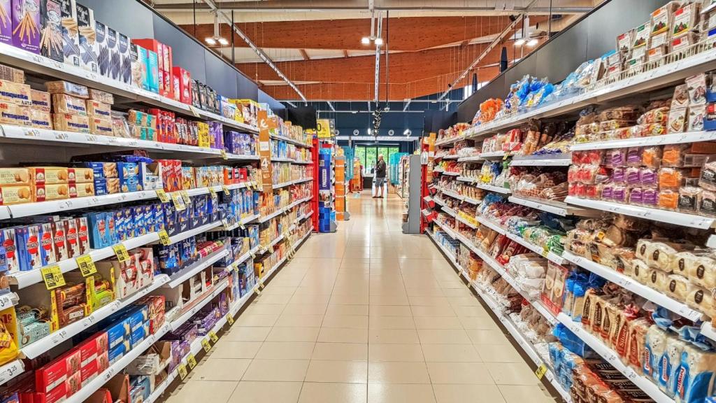 Imagen de archivo de un supermercado