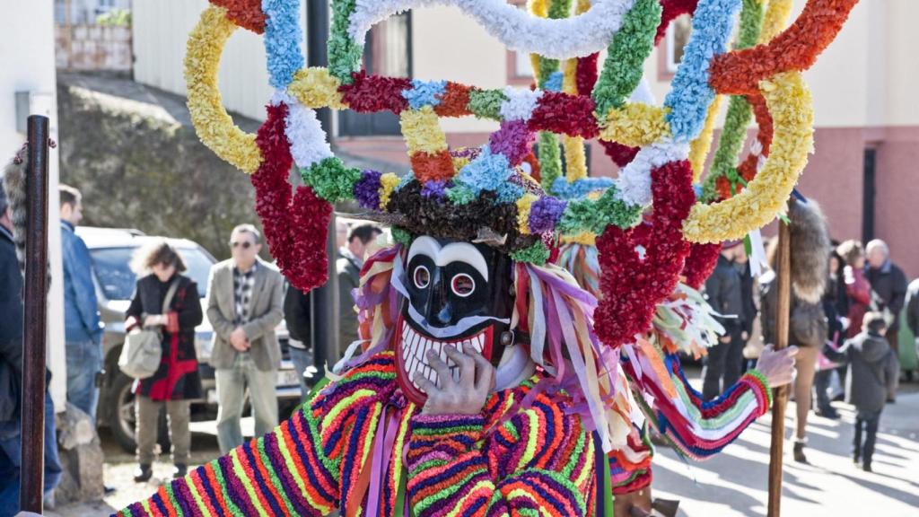 'Boteiro' en el Entroido de Viana do Bolo.