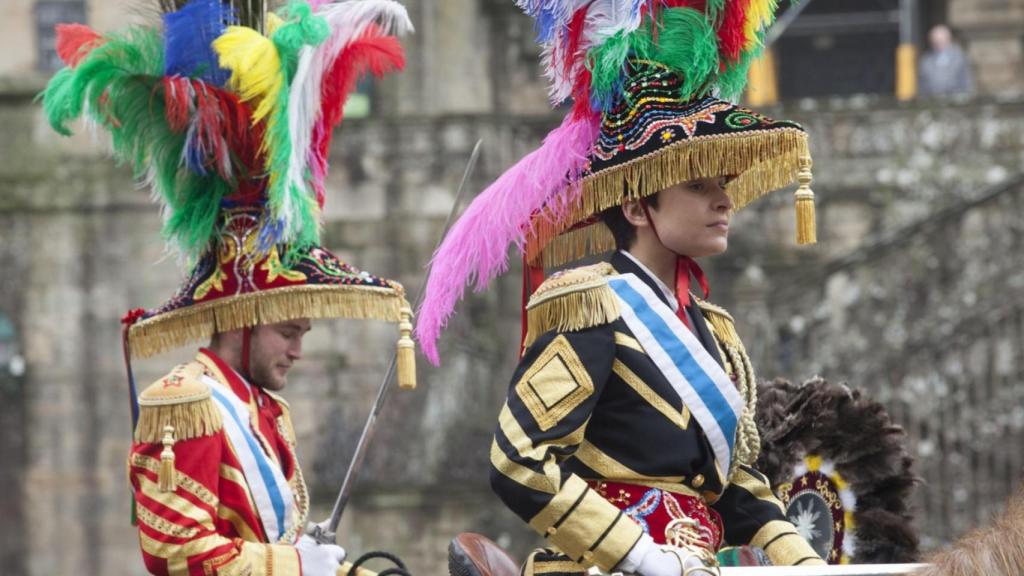 'Xenerais' en el Entroido de Ulla.