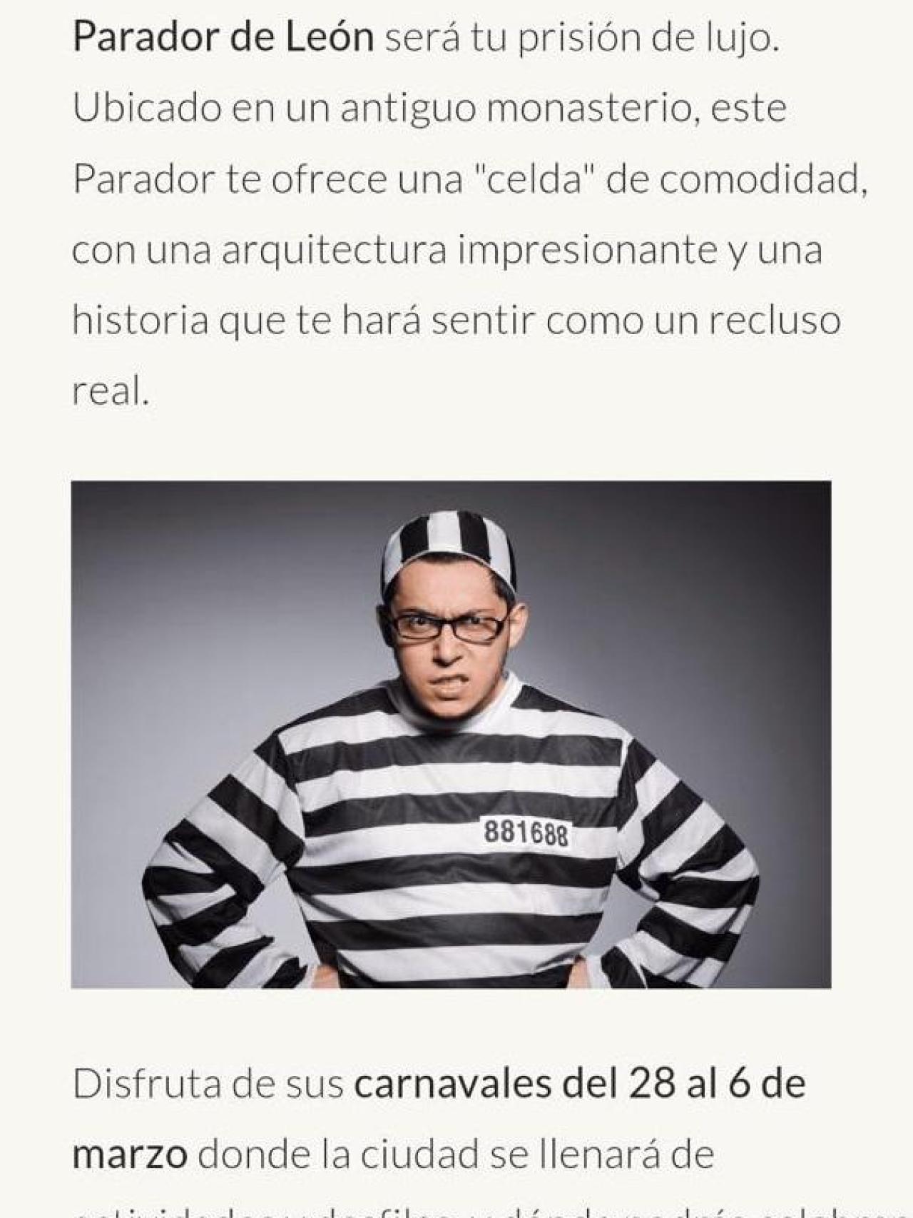 Imagen de la web de Parador de León