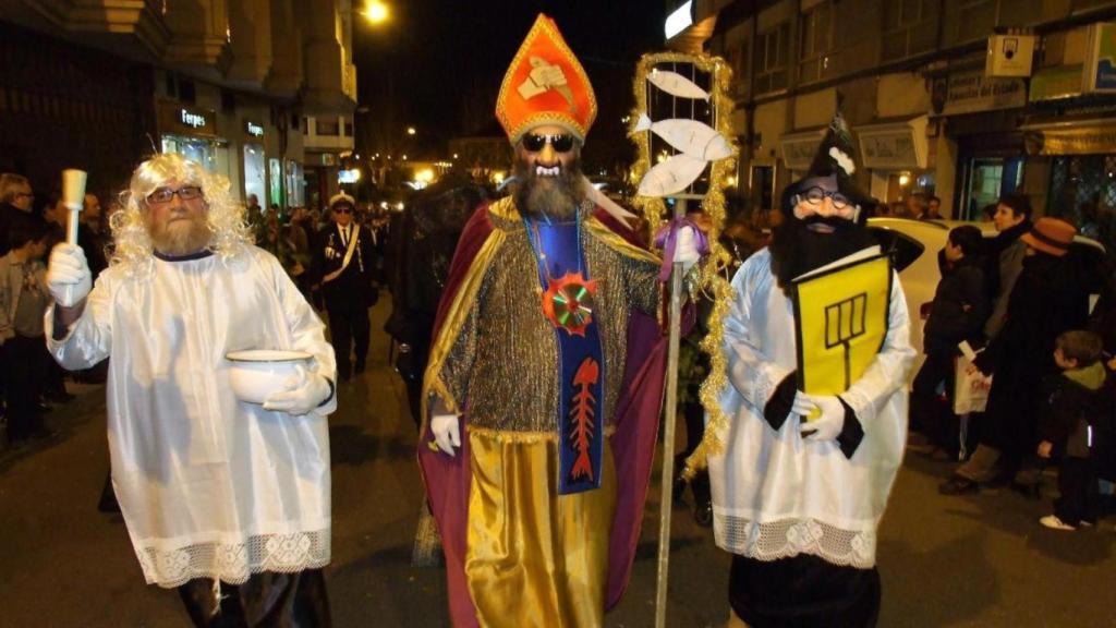 Enterro da Sardiña en Marín.