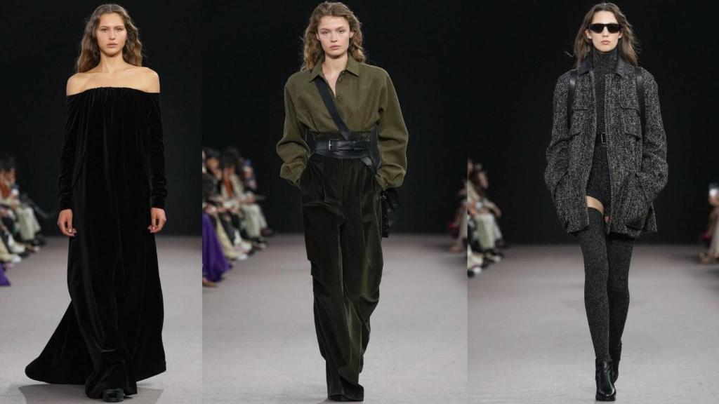 Siluetas del desfile de Max Mara en la Fashion Week de Milán.