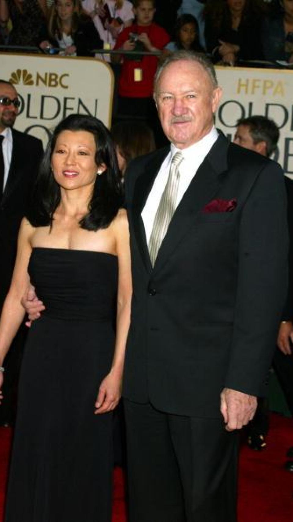 Gene Hackman, con su segunda mujer, en una imagen de archivo.