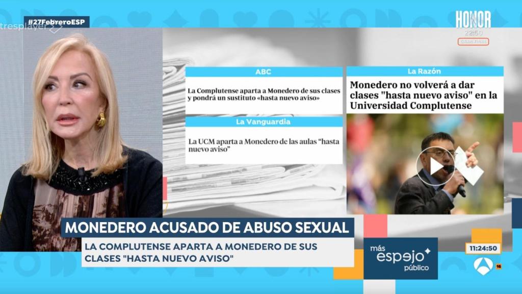 Carmen Lomana en 'Espejo Público'.