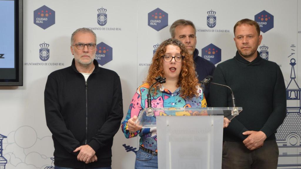 Rueda de prensa del grupo municipal socialista en Ciudad Real.