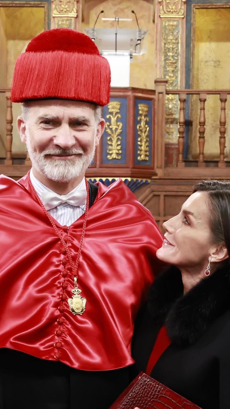 Felipe y Letizia, en un momento de la jornada.