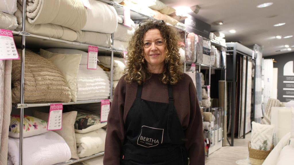 Isabel Pérez, de Bertha Hogar, negocio de San Andrés, en A Coruña.
