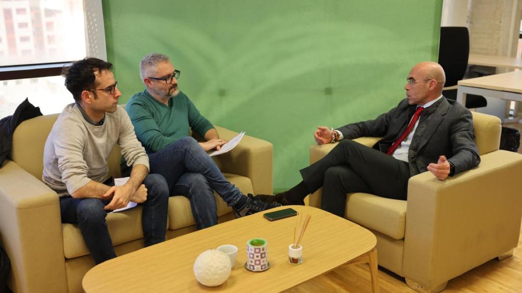 El político de Vox durante la entrevista con EL ESPAÑOL Noticias de Castilla y León