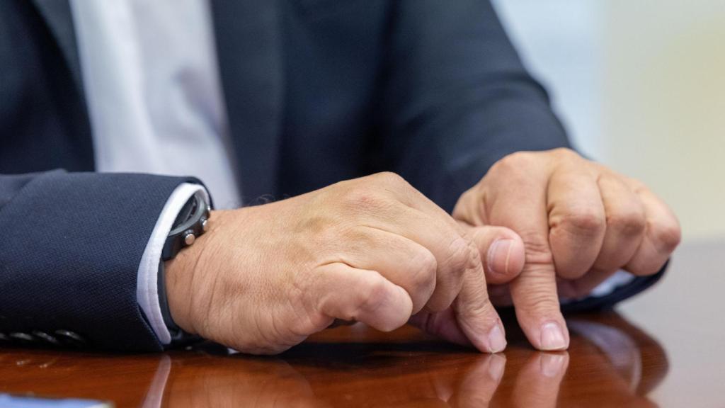 Otro momento de la entrevista.