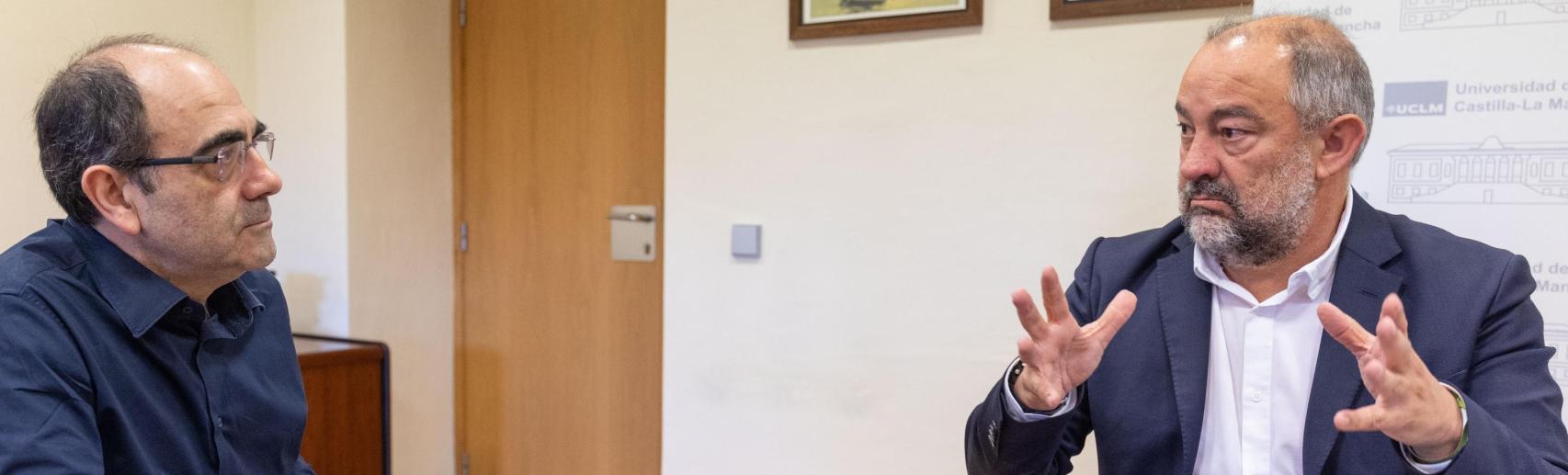 Un momento de la entrevista.