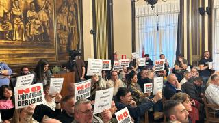 Los agentes de la Policía Local de Zamora en el pleno del Ayuntamiento, este jueves