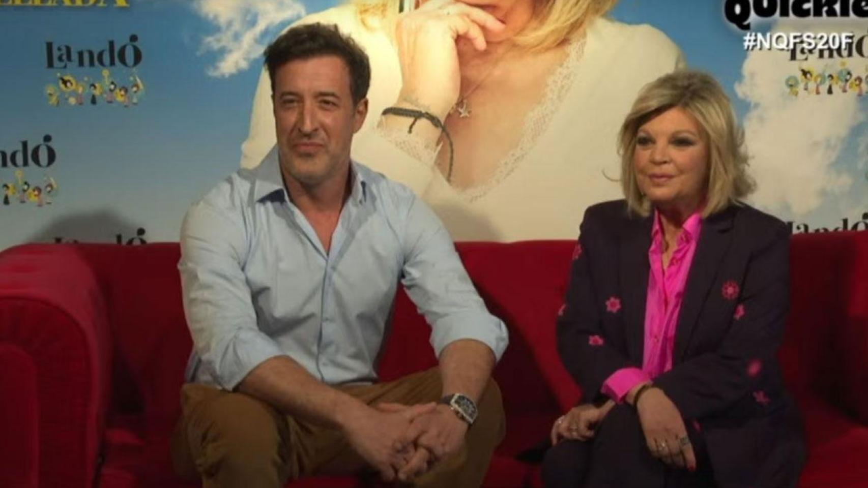 César Lucendo junto a Terelu Campos.