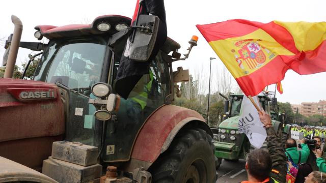Manifestación de agricultores en Zaragoza