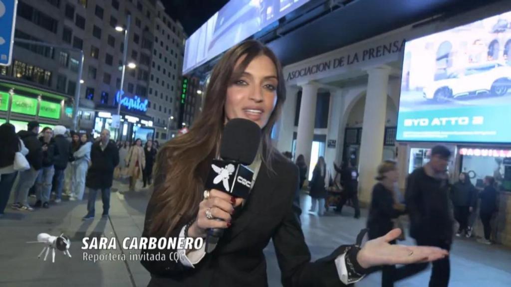 Sara Carbonero se estrenó como reportera (puntual) de 'CQC'.