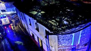 Incendio en una casa de un pueblo de León