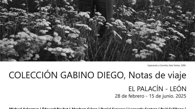 El cartel de la exposición de la colección fotográfica 'Notas de viaje' de Gabino Diego