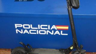 Patinete intervenido por la Policía Nacional de Salamanca
