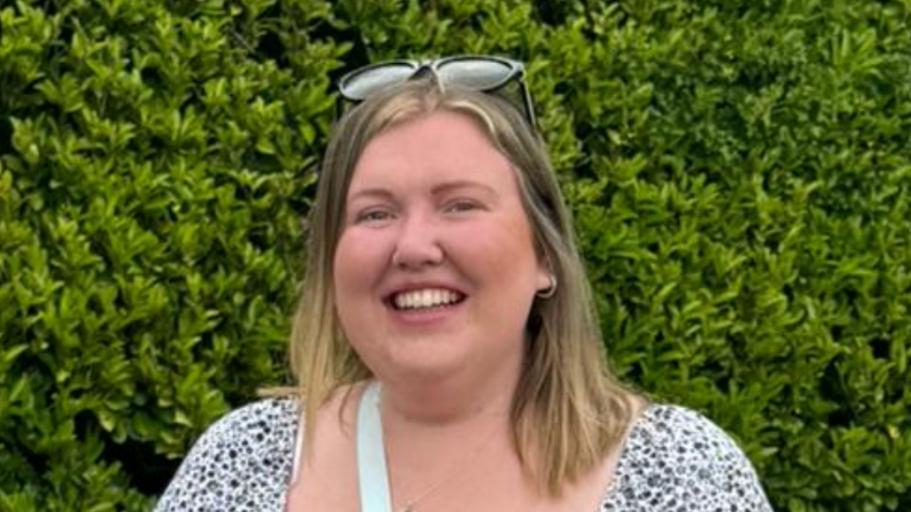 Kimberley Baggley compartió el escáner del astrocitoma que le diagnosticaron. The Brain Tumor Charity.