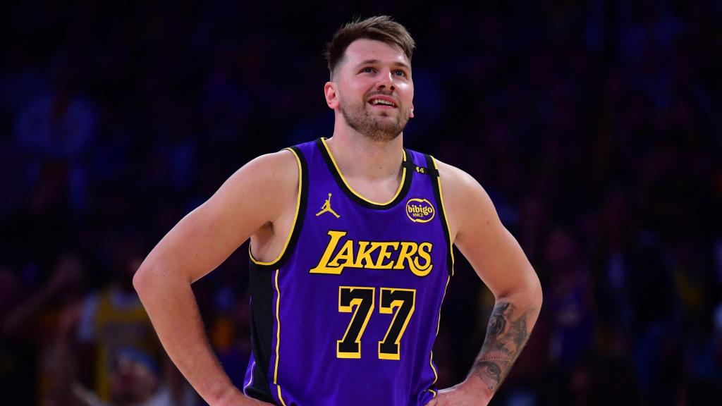 Doncic, durante el partido con los Lakers contra los Mavericks.