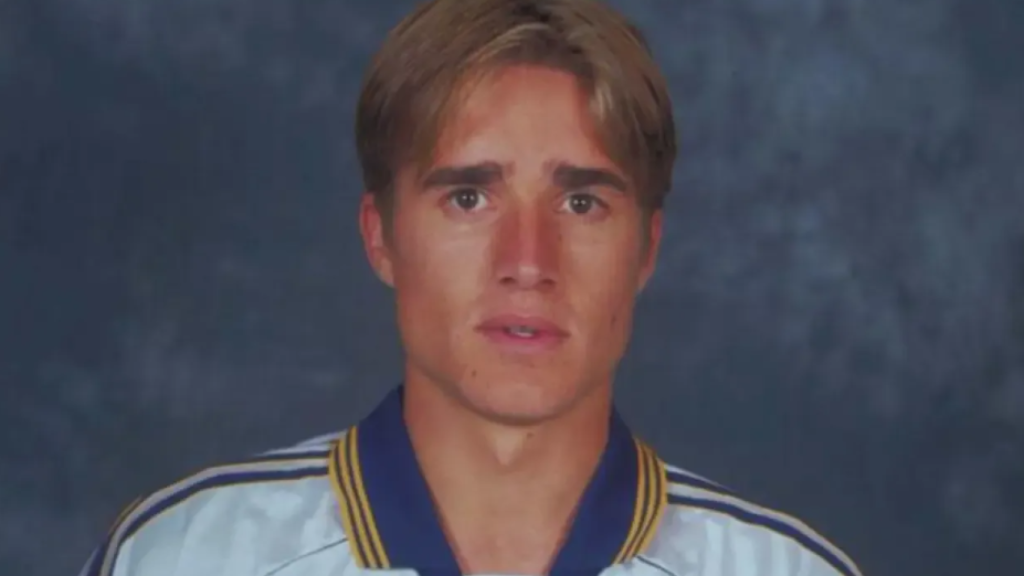 Javier Dorado, durante su etapa en el Real Madrid.