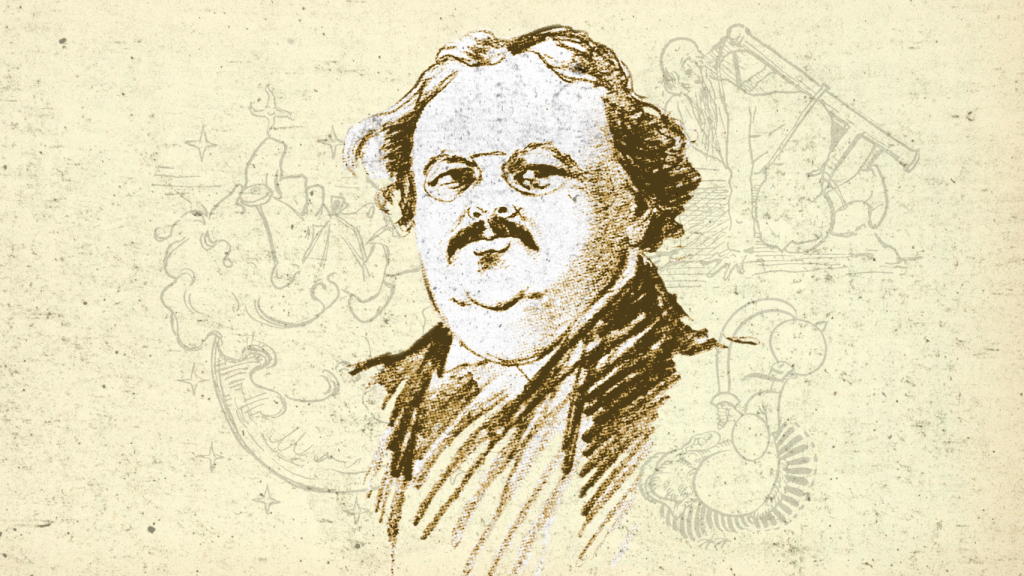 Un retrato de G.K. Chesterton. Montaje: Rubén Vique