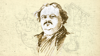Un retrato de G.K. Chesterton. Montaje: Rubén Vique