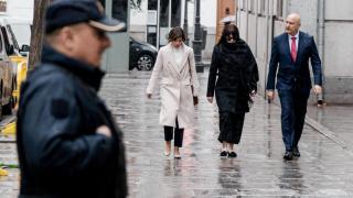 Jésica Rodríguez, a su llegada al Tribunal Supremo.