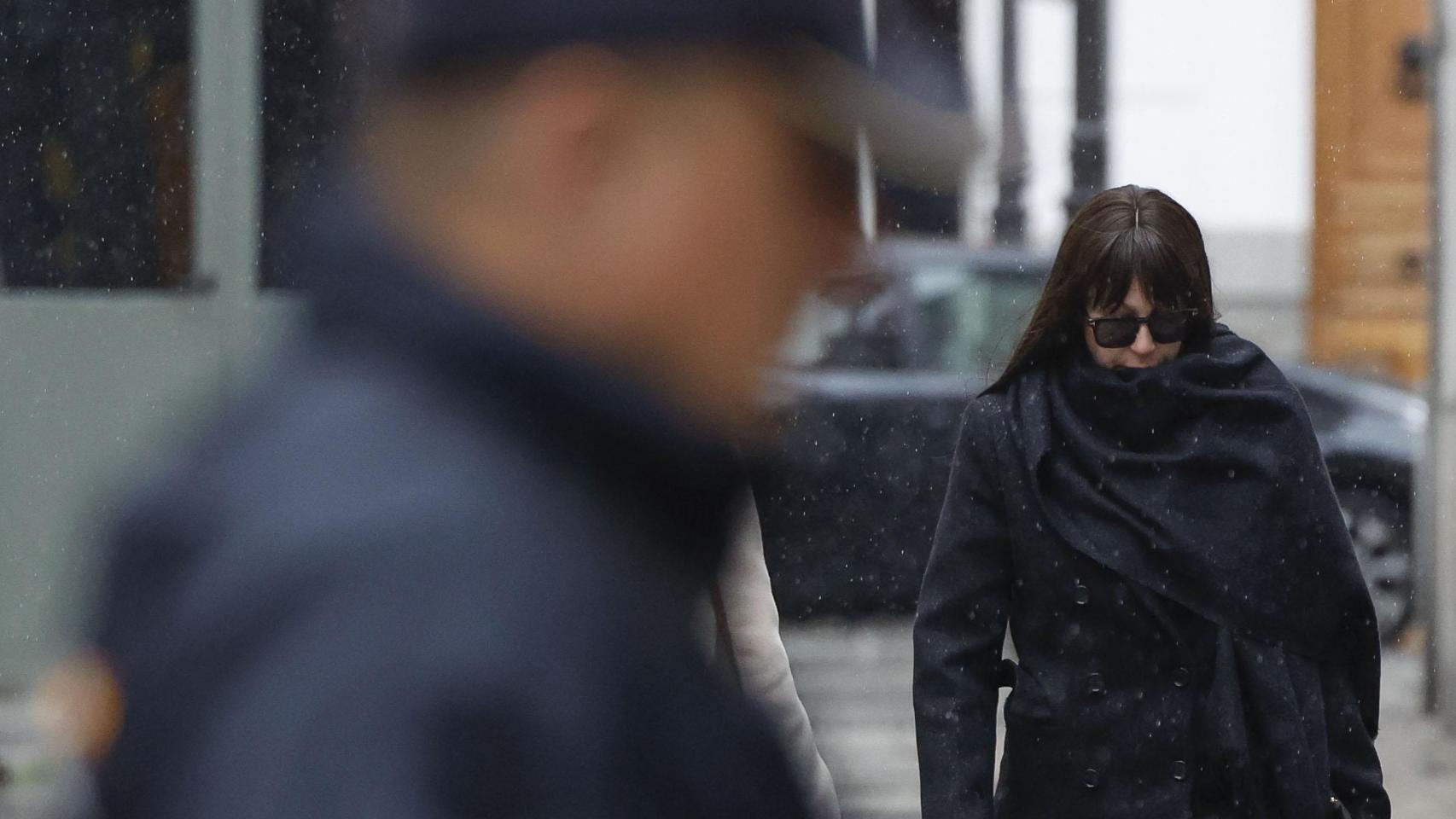 Jésica Rodríguez, este jueves, a su llegada al Supremo.