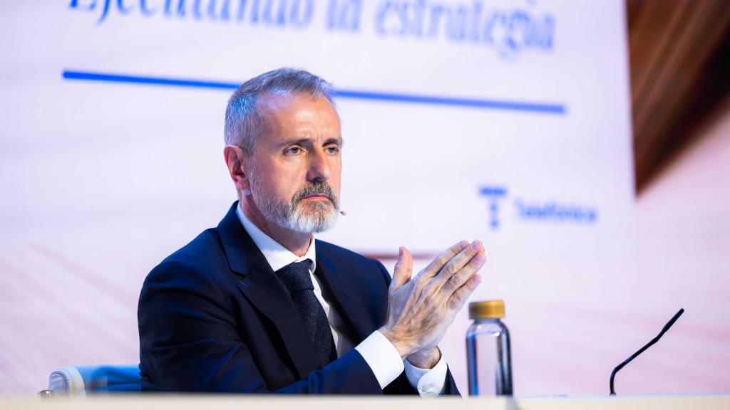 Marc Murtra, presidente ejecutivo de Telefónica, en la presentación de los resultados de 2024.