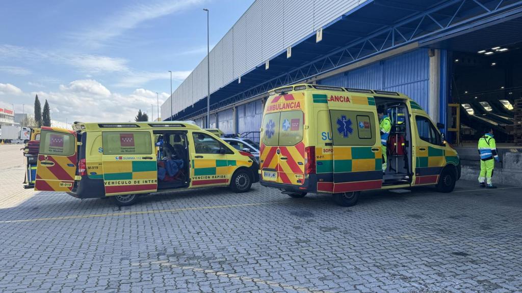 El 112 en el Centro de Transportes de Madrid.