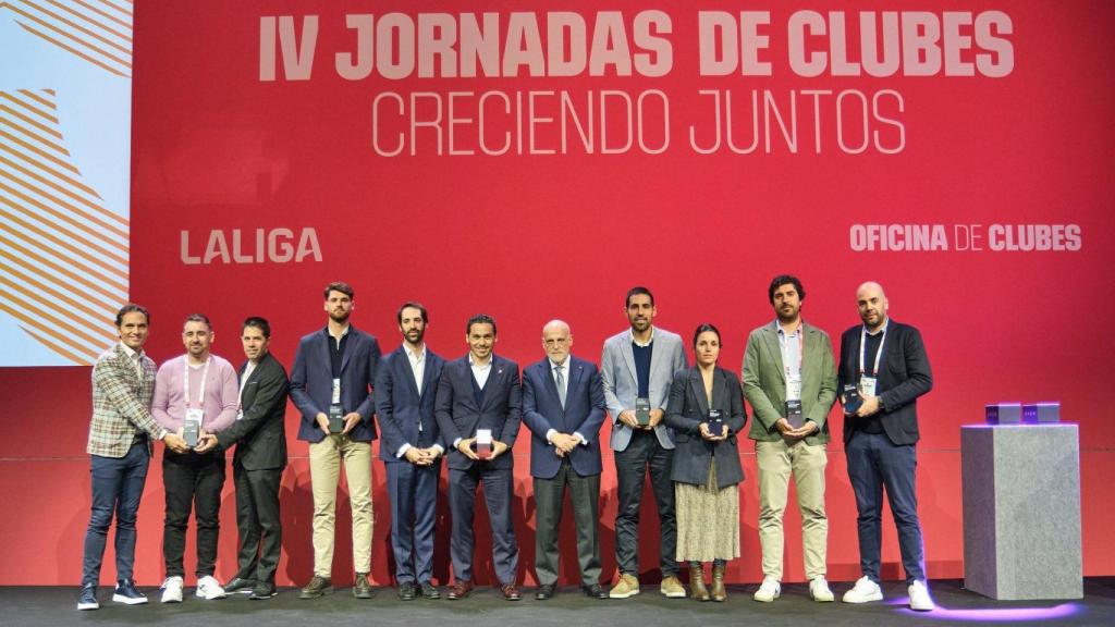 Galardonados por La Liga en las IV Jornadas de Clubes.