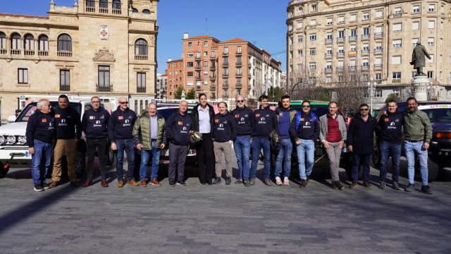 Blanca Jiménez junto con los integrantes de la travesía.
