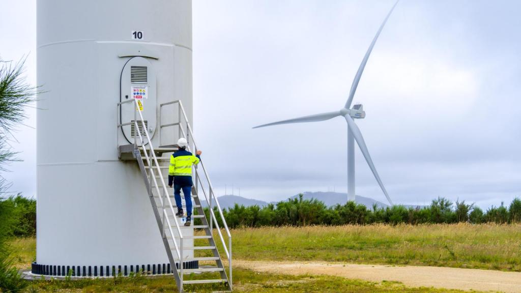 Parque eólico gallego de Monte Tourado.