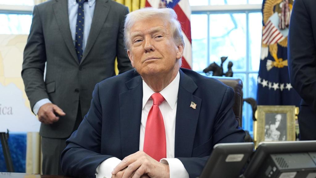 Donald Trump en el Despacho Oval de la Casa Blanca.