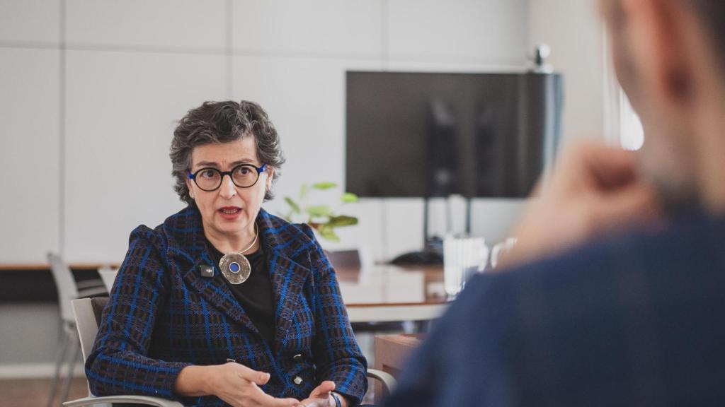 Arancha González Laya, en la sede de Madrid del European Council of Foreign Relations.