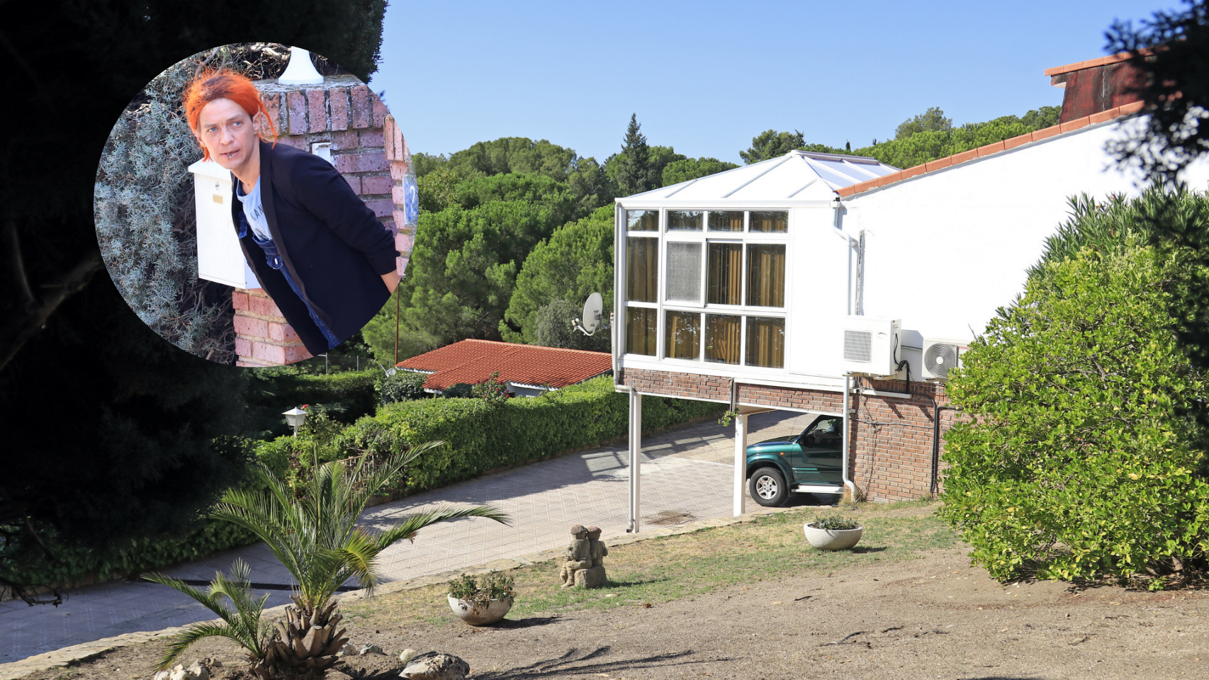 La casa de Camilo Sesto en un fotomontaje de EL ESPAÑOL junto al vástago del cantante.