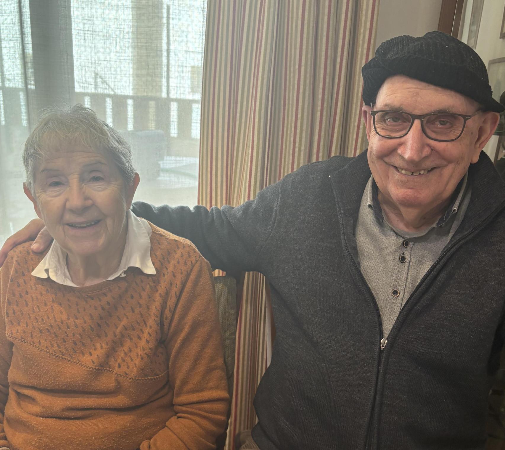 Saturnina y Llorenç, los abuelos del influencer menorquín El Cromas con orígenes en Acrijos (Soria)