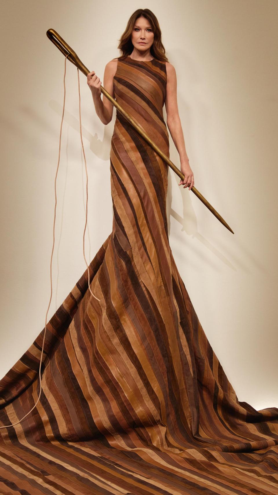 Carla Bruni, durante el desfile.