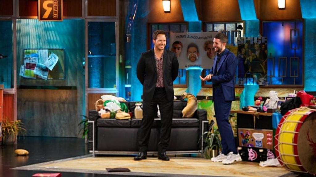 David Broncano recibió este jueves al actor Chris Patt en 'La Revuelta'.
