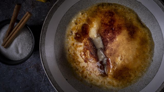 El arroz con leche de Arraigo, uno de sus grandes triunfos.