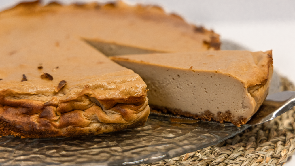 Una de las tartas de queso de la tienda.