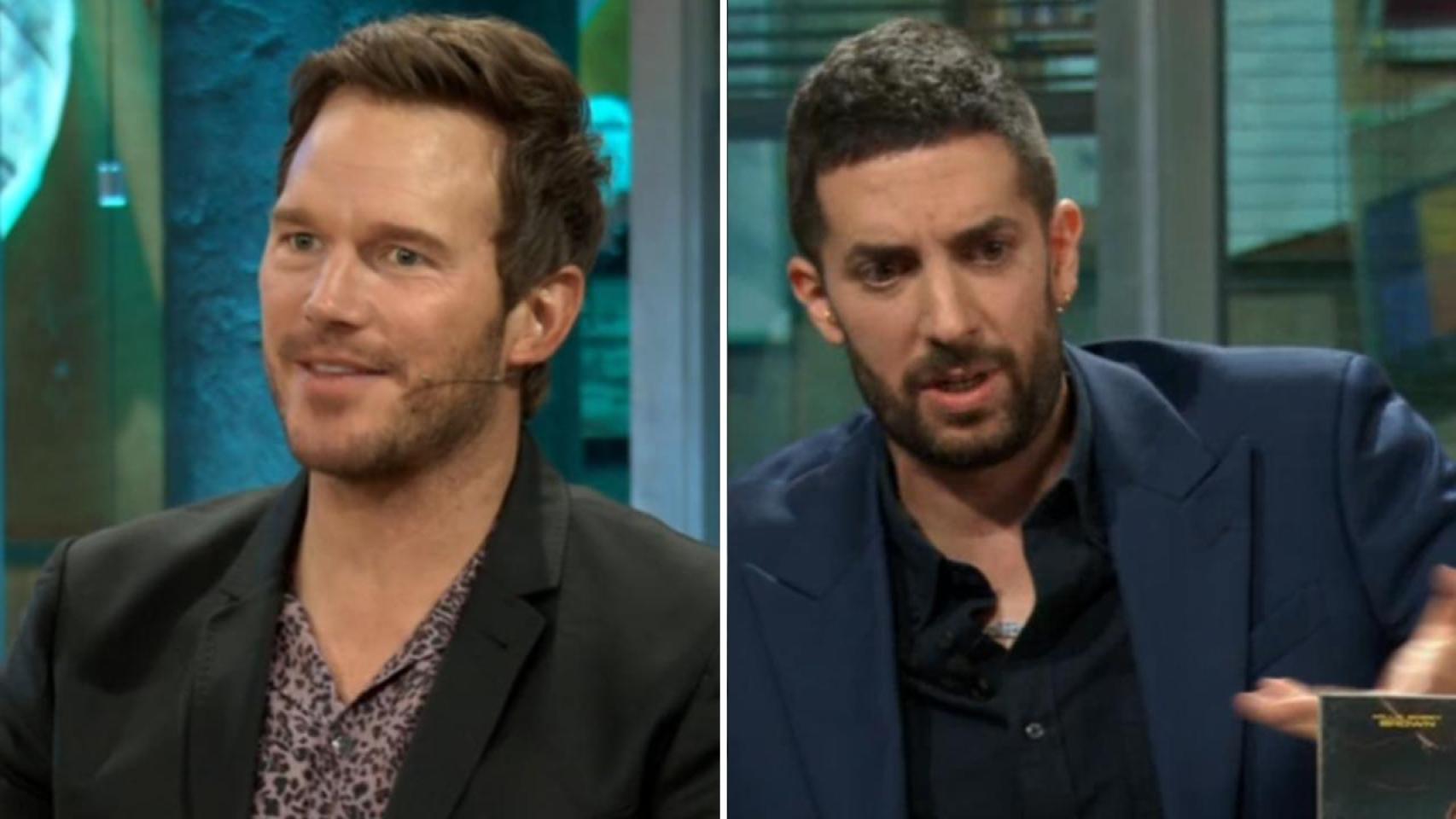 El actor Chris Pratt acudió a 'La Revuelta' este jueves.