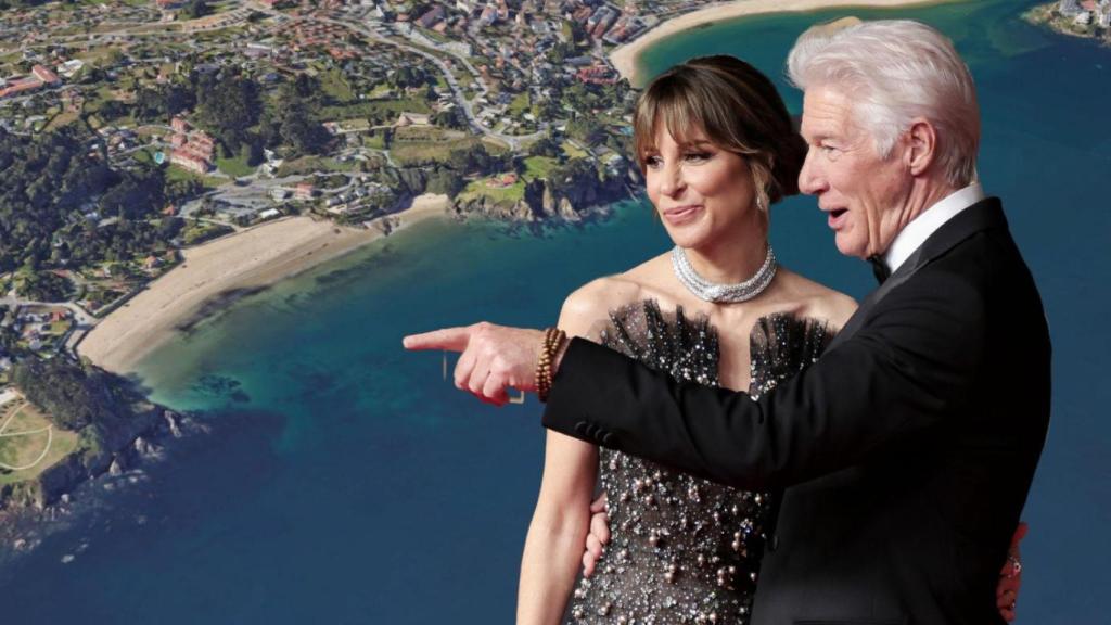 Richard Gere y Alejandra Silva buscan terreno para construir una casa en la localidad coruñesa de Oleiros.
