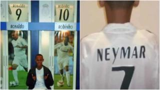 Neymar, durante su efímero paso por la cantera del Real Madrid en la temporada 2005/06