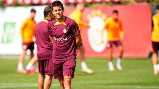 Ismael García en un entrenamiento del Galatasaray.