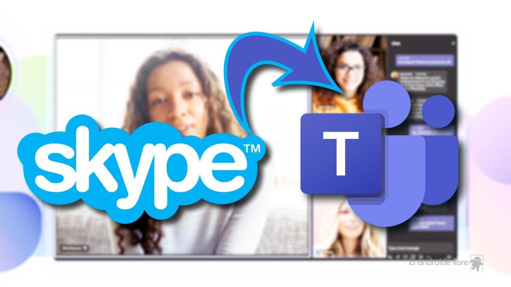 Fotomontaje de Skype a Teams