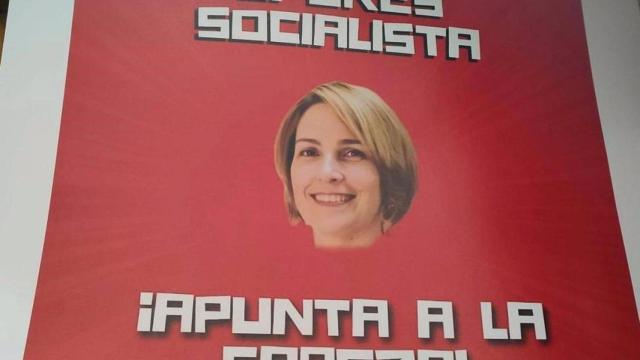 Cartel contra la alcaldesa de La Solana.